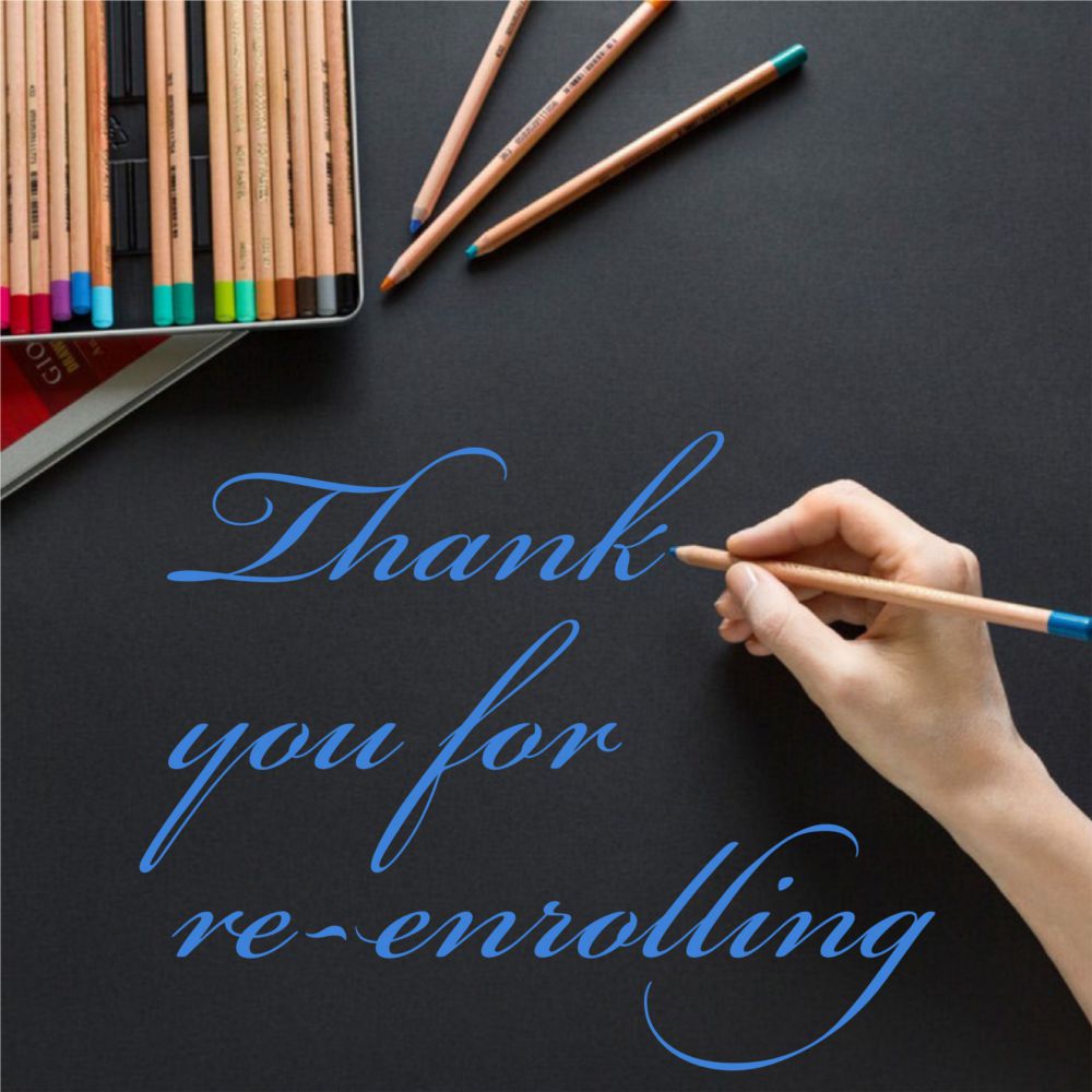 Thank you for re-enrolling! 