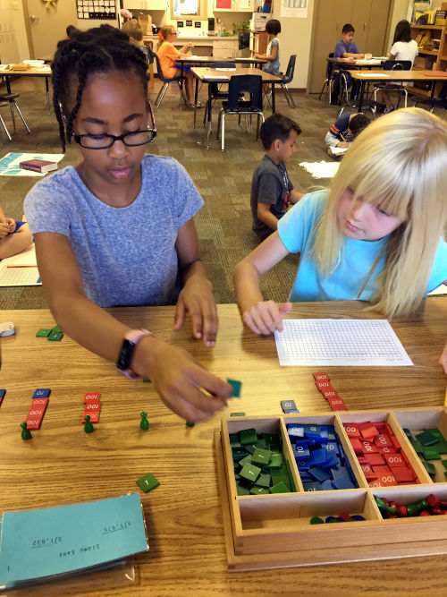 Lower Elementary Long Division Stamp Game 